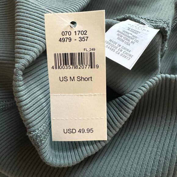 Offline by Aerie Ribbed High Waisted Leggings in Royal Palm NWT Medium Short - Picture 7 of 8